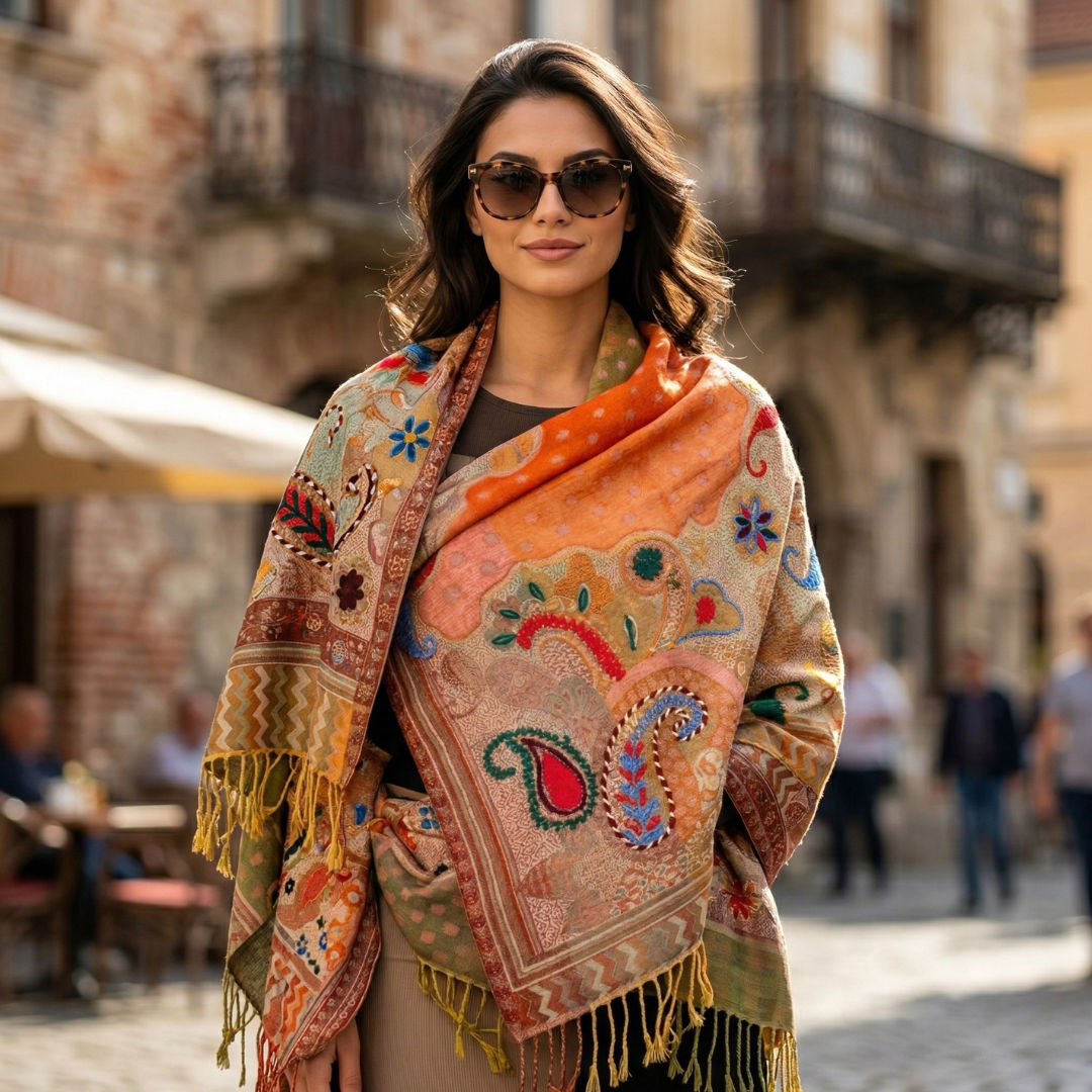 Multicolored Cutwork Scarf v2.0